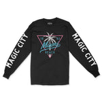 Miami Longsleeve in Black - front-sleeves view
