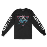Miami Longsleeve in Black - front-sleeves view