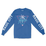 Miami Longsleeve in Royal - front-sleeves view