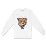 Asbury Park Leopard Jerz Longsleeve in White - front view