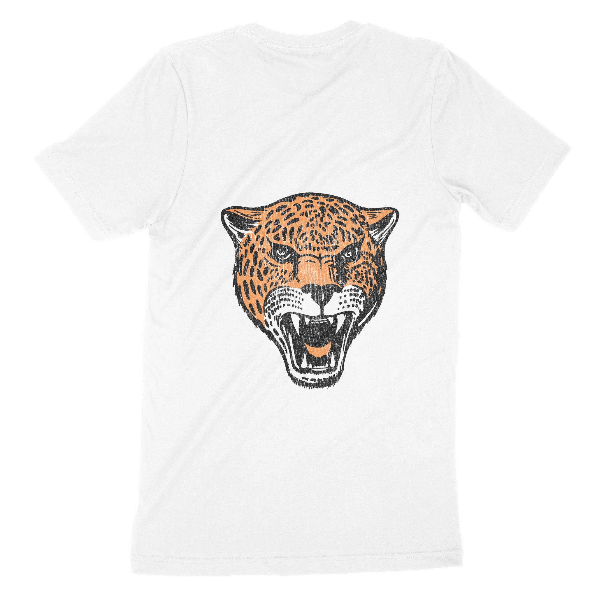 Asbury Park Leopard Jerz T-Shirt in White - back view