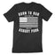 Asbury Park Born To Run Flag T-Shirt in Black - back view