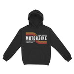Asbury Park Motorbike Racing Club Hoodie in Black - front view