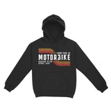 Asbury Park Motorbike Racing Club Hoodie in Black - front view