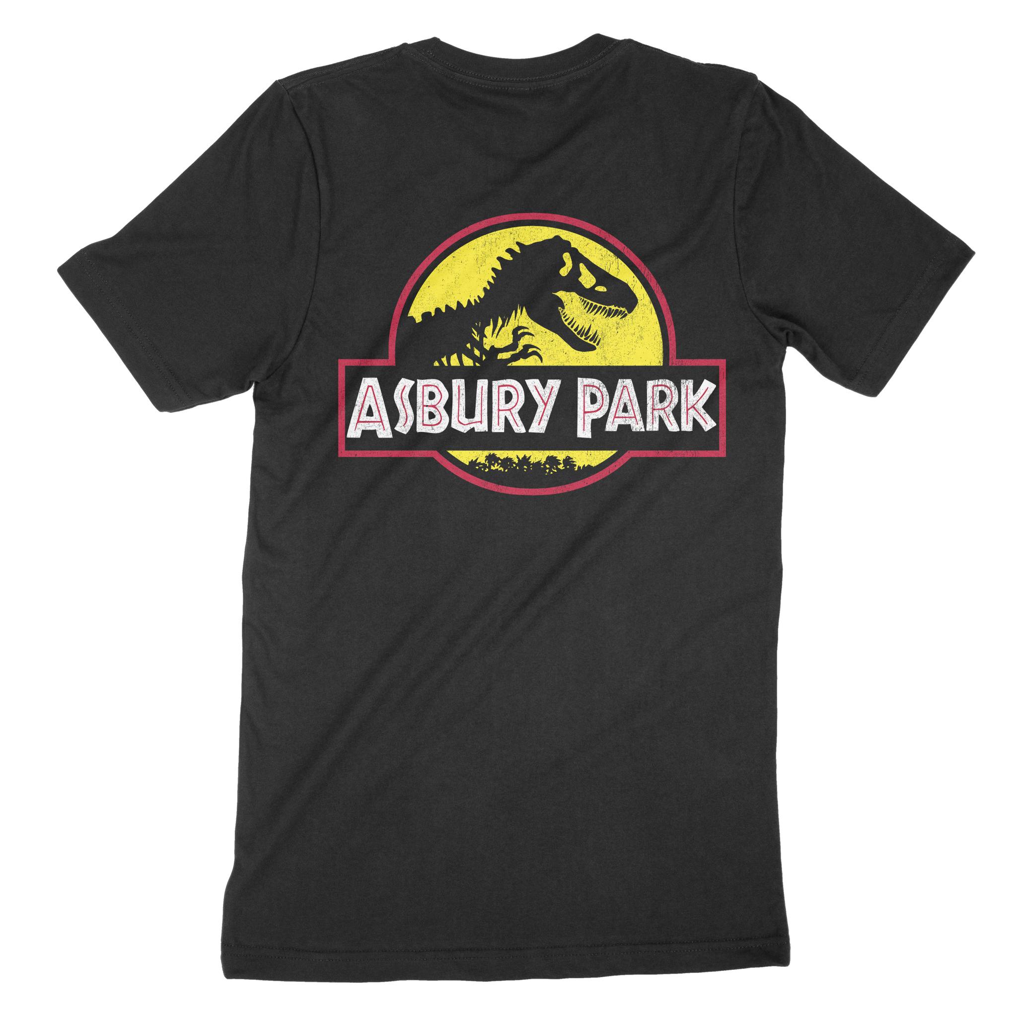 Asbury Park Dino Park T-Shirt in Black - back view