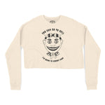 Asbury Park Tillie Go To Hell Cropped Crew in Natural - front view