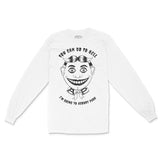 Asbury Park Tillie Go To Hell Longsleeve in White - front view
