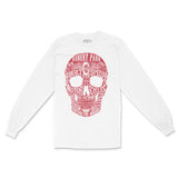 Asbury Park Speed Skull Longsleeve in White - front view