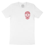 Asbury Park Speed Skull T-Shirt in White - front view