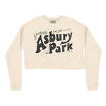 Asbury Park Greetings Script Cropped Crew in Natural - front view