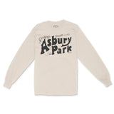 Asbury Park Greetings Script Longsleeve in Natural - front view