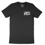 Asbury Park Greetings Script T-Shirt in Black - front view