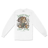 Asbury Park Shell Mermaid Longsleeve in White - front view