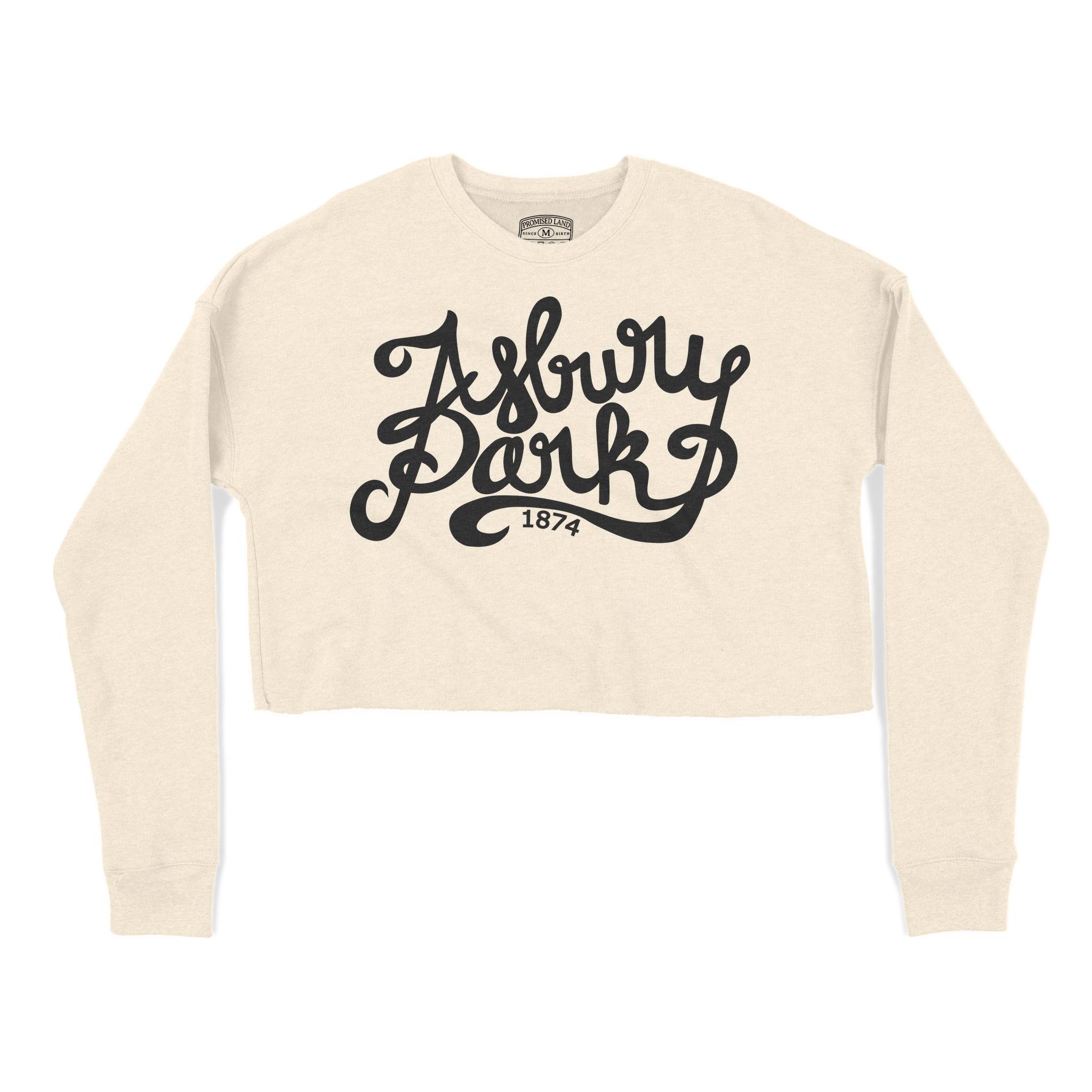 Asbury Park Script 1874 Cropped Crew in Natural - front view