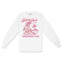 Asbury Park Punk Mermaid Longsleeve in White - front view