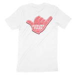 Asbury Park Foam Shaka T-Shirt in White - back view