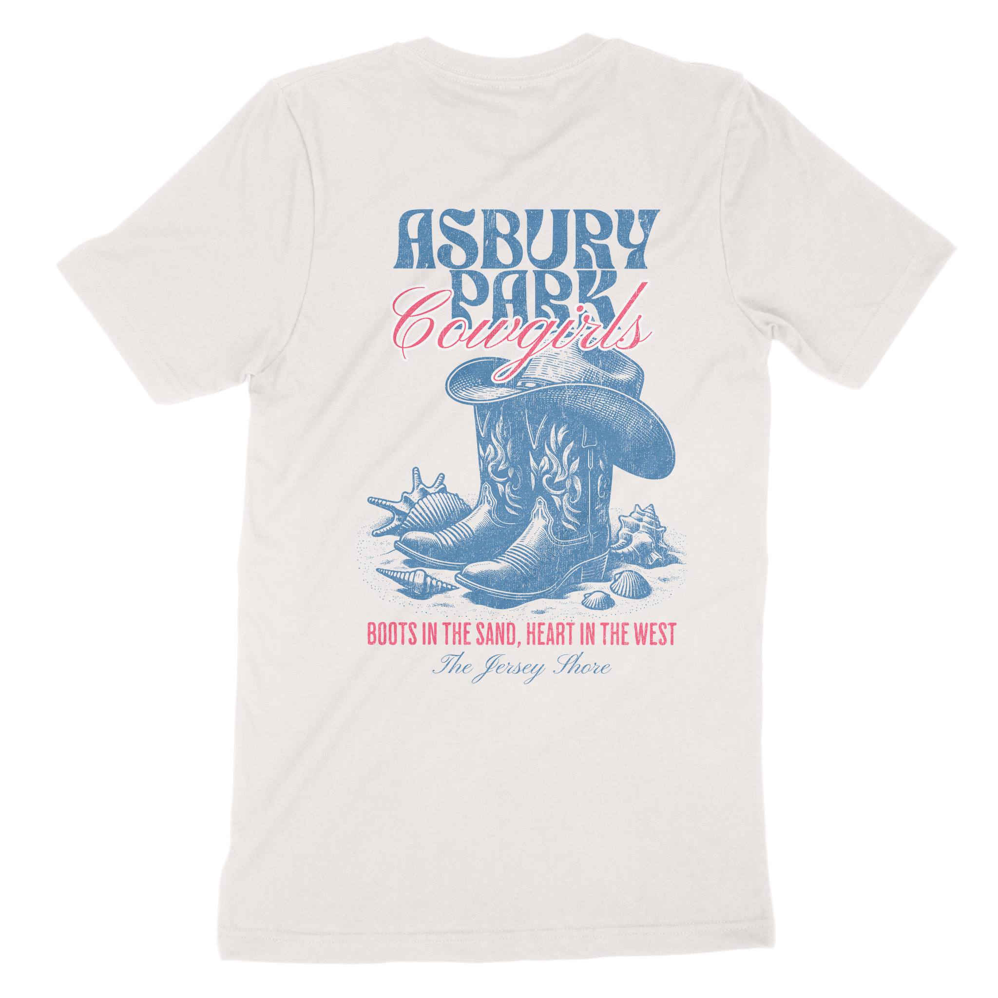 Asbury Park Cowgirls Boots T-Shirt in Vintage - back view