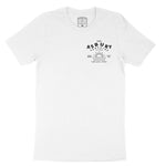 Asbury Park Sunshine Club Waves T-Shirt in White - front view
