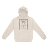 Asbury Park Fun And Sun Palm Hoodie in Natural - front view