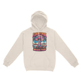 Asbury Park Mushroom Beach Trip Hoodie in Natural - front view