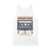 Asbury Park Mixtape Tank Top in White - back view