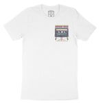 Asbury Park Mixtape T-Shirt in White - front view