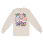 Asbury Park NJ Paradise Surfer Longsleeve in Natural - front view
