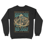 Asbury Park Enchanted Octopus Crewneck in Black - back view