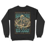 Asbury Park Enchanted Octopus Crewneck in Black - back view