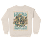 Asbury Park Enchanted Octopus Crewneck in Natural - back view