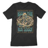 Asbury Park Enchanted Octopus T-Shirt in Black - back view