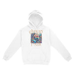 Asbury Park Coral Mermaid Hoodie in White - front view