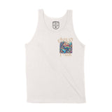 Asbury Park Coral Mermaid Tank Top in Vintage - front view