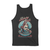 Asbury Park Shell Siren Tank Top in Black - back view