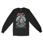Asbury Park Shell Siren Longsleeve in Black - front view