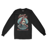 Asbury Park Shell Siren Longsleeve in Black - front view