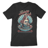 Asbury Park Shell Siren T-Shirt in Black - back view