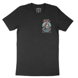 Asbury Park Shell Siren T-Shirt in Black - front view