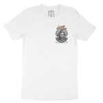 Asbury Park Shell Siren T-Shirt in White - front view