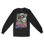 Asbury Park Surf Skeleton Longsleeve in Black - front view