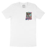 Asbury Park Surf Skeleton T-Shirt in White - front view