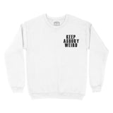 Asbury Park Keep Asbury Weird Crewneck in White - front view