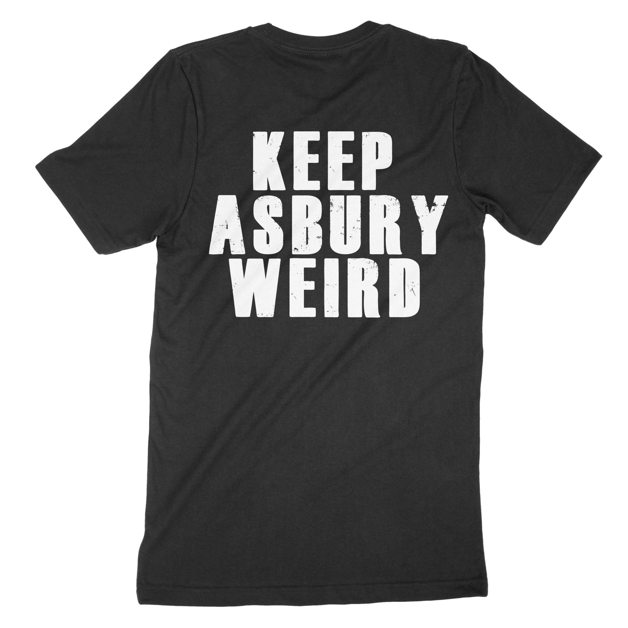 Asbury Park Keep Asbury Weird T-Shirt in Black - back view