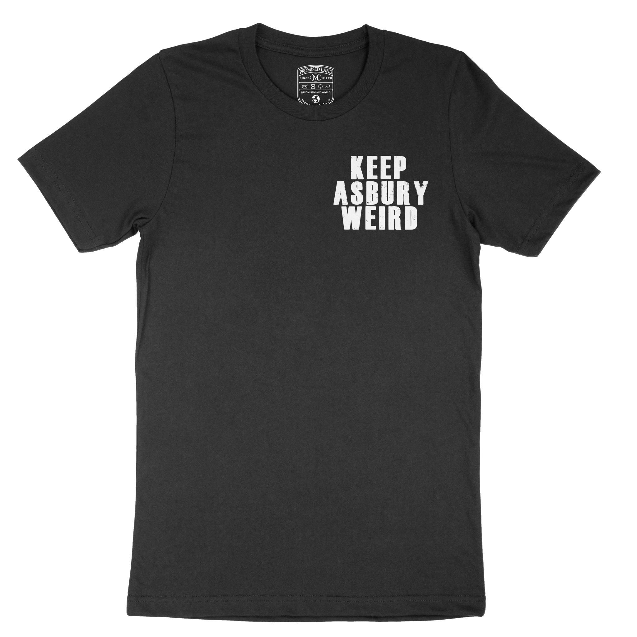Asbury Park Keep Asbury Weird T-Shirt in Black - front view