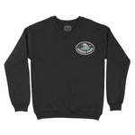 Asbury Park Wave Oval Crewneck in Black - front view