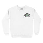 Asbury Park Wave Oval Crewneck in White - front view