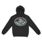 Asbury Park Wave Oval Hoodie in Black - front view